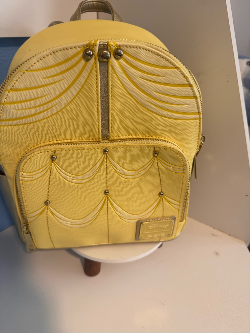 Loungefly Yellow Scallop Mini Backpack
